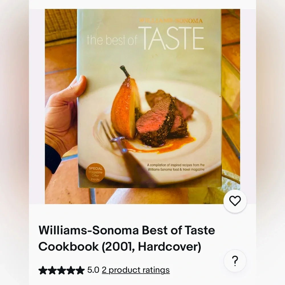 WILLIAMS SONOMA TASTE Cookbook